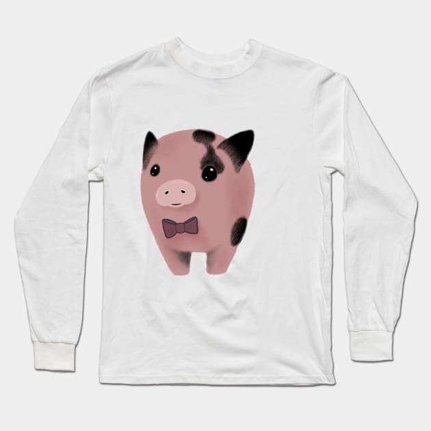 Sweet little pig Long Sleeve T-Shirt by Arpi Design Studio